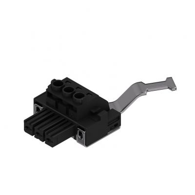 WEIDMULLER BVZ 7.62HP/03/180SH210C SN BK BX Wtyk PCB (złącze wiązki), 7.62 mm, Liczba biegunów: 3, Przyłącze z jarzmem 1933470000 /50szt./ (1933470000)