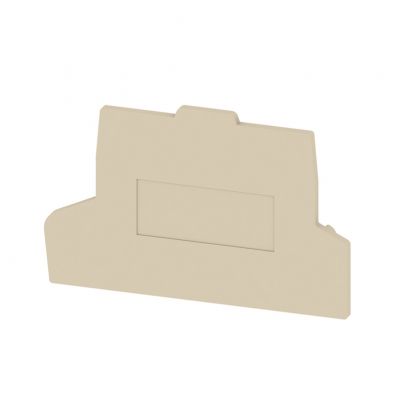 WEIDMULLER ZAP/TW ZDU/ZPE 2.5N Płyta separacyjna (terminal), Płyta zamykająca i pośrednia, 48.55 mm x 54.75 mm, Ciemnobeżowy 1933790000 /20szt./ (1933790000)