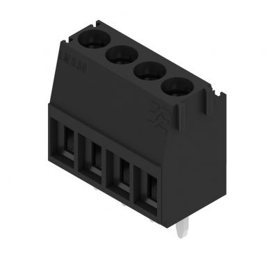 WEIDMULLER LM 3.50/04/90 3.2SN BK BX Zacisk płytki drukowanej, 3.50 mm, Liczba biegunów: 4, Kierunek odejścia przewodu: 90°, Przyłącze z jarzmem 1936670000 /100szt./ (1936670000)