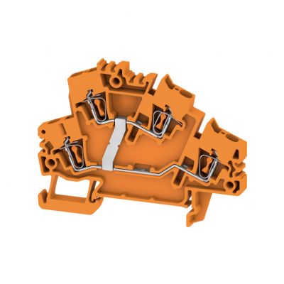 WEIDMULLER ZDK 2.5-2V BED OR Zacisk modułowy wielorzędowy, złącze sprężynowe, 2.5 mm², 800 V, 24 A, liczba poziomów: 2, Ciemnobeżowy 1938030000 /50szt./ (1938030000)
