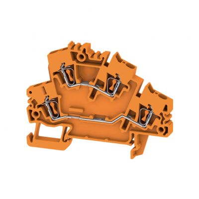 WEIDMULLER ZDK 2.5-2 DB+BR BED OR Zacisk modułowy wielorzędowy, złącze sprężynowe, 2.5 mm², 800 V, 24 A, liczba poziomów: 2, brązowy, Ciemnobeżowy 1938340000 /50szt./ (1938340000)
