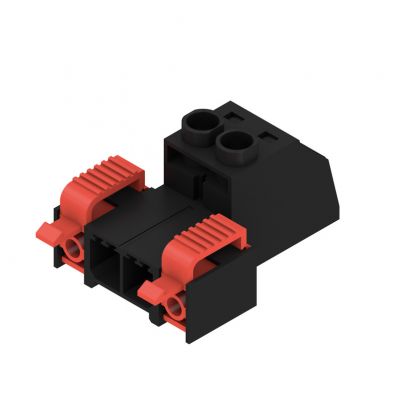 WEIDMULLER SVZ 7.62HP/02/180FC SN BK BX Wtyk PCB (złącze wiązki), 7.62 mm, Liczba biegunów: 2, Przyłącze z jarzmem 1950880000 /100szt./ (1950880000)