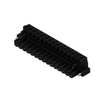 WEIDMULLER BLZP 5.00HC/15/180F SN BK BX Wtyk PCB (złącze wiązki), 5.00 mm, Liczba biegunów: 15, Przyłącze z jarzmem 1955900000 /18szt./ (1955900000)