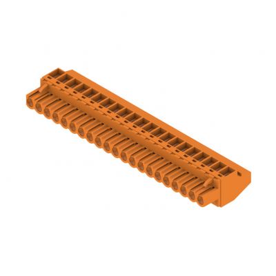 WEIDMULLER BLZP 5.00HC/21/90 SN OR BX Wtyk PCB (złącze wiązki), 5.00 mm, Liczba biegunów: 21, Przyłącze z jarzmem 1957830000 /12szt./ (1957830000)