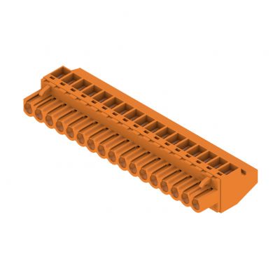 WEIDMULLER BLZP 5.00HC/17/90 SN OR BX Wtyk PCB (złącze wiązki), 5.00 mm, Liczba biegunów: 17, Przyłącze z jarzmem 1957910000 /18szt./ (1957910000)