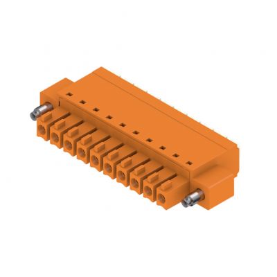 WEIDMULLER BCF 3.81/10/180F SN OR BX Wtyk PCB (złącze wiązki), listwa z gniazdami, 3.81 mm, Liczba biegunów: 10, PUSH IN, złącze sprężynowe 1970580000 /50szt./ (1970580000)