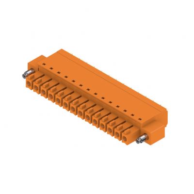 WEIDMULLER BCF 3.81/14/180F SN OR BX Wtyk PCB (złącze wiązki), listwa z gniazdami, 3.81 mm, Liczba biegunów: 14, PUSH IN, złącze sprężynowe 1970730000 /50szt./ (1970730000)
