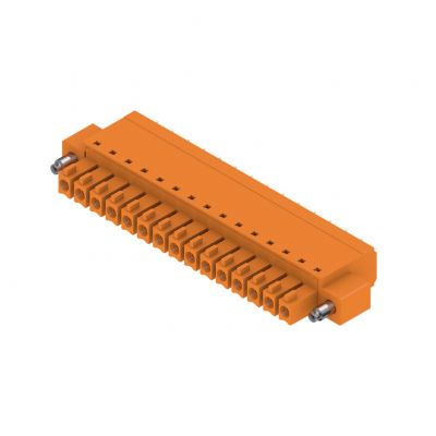 WEIDMULLER BCF 3.81/15/180F SN OR BX Wtyk PCB (złącze wiązki), listwa z gniazdami, 3.81 mm, Liczba biegunów: 15, PUSH IN, złącze sprężynowe 1970750000 /50szt./ (1970750000)