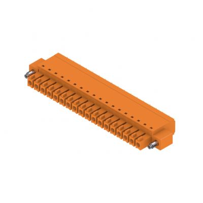 WEIDMULLER BCF 3.81/18/180F SN OR BX Wtyk PCB (złącze wiązki), listwa z gniazdami, 3.81 mm, Liczba biegunów: 18, PUSH IN, złącze sprężynowe 1970890000 /50szt./ (1970890000)