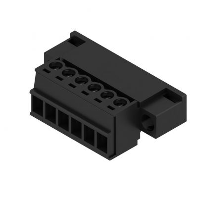 WEIDMULLER SCZ 3.81/06/180F SN BK BX Wtyk PCB (złącze wiązki), 3.81 mm, Liczba biegunów: 6, Przyłącze z jarzmem 1971350000 /50szt./ (1971350000)