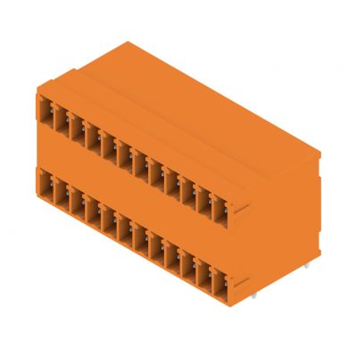 WEIDMULLER SCD 3.81/24/90G 3.2SN OR BX Wtyki PCB (złącza płyty), 3.81 mm, Liczba biegunów: 24, kąt odejścia: 90° 1972890000 /24szt./ (1972890000)