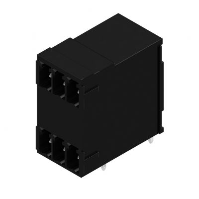 WEIDMULLER SCD 3.81/06/90G 3.2SN BK BX Wtyki PCB (złącza płyty), 3.81 mm, Liczba biegunów: 6, kąt odejścia: 90° 1973110000 /92szt./ (1973110000)