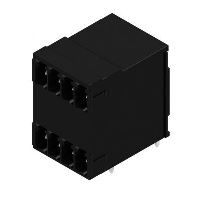 WEIDMULLER SCD 3.81/08/90G 3.2SN BK BX Wtyki PCB (złącza płyty), 3.81 mm, Liczba biegunów: 8, kąt odejścia: 90° 1973120000 /50szt./ (1973120000)