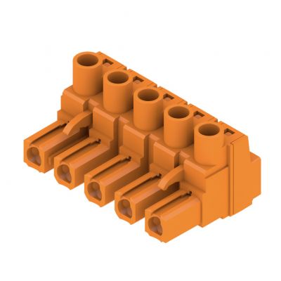 WEIDMULLER BLZ 7.62HP/05/180 SN OR BX Wtyk PCB (złącze wiązki), 7.62 mm, Liczba biegunów: 5, Przyłącze z jarzmem 1980510000 /50szt./ (1980510000)