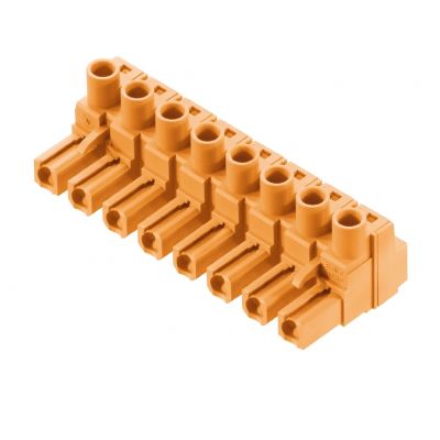WEIDMULLER BLZ 7.62HP/08/180 SN OR BX Wtyk PCB (złącze wiązki), 7.62 mm, Liczba biegunów: 8, Przyłącze z jarzmem 1980540000 /25szt./ (1980540000)