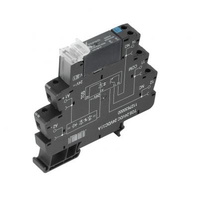WEIDMULLER TOS 24VDC 24VDC5A Przekaźnik półprzewodnikowy, 24 V DC ±20 %, Dioda zwrotna, Zabezpieczenie przez pomieszaniem biegunów , 1 zestyk zwierny (MOS-FET), 3...33 V DC, 5 A, 1990960000 /10szt./ (1990960000)