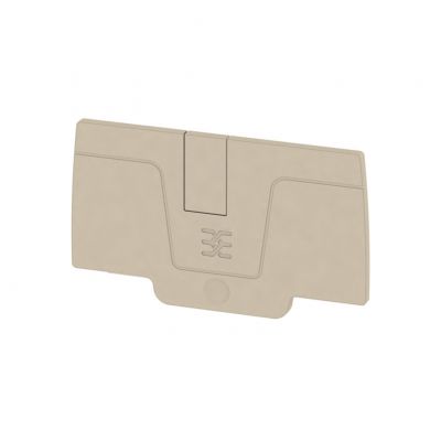 WEIDMULLER AEP 2C 6 Płytka końcowa (styki), 64.93 mm x 2.1 mm, Ciemnobeżowy 1991970000 /50szt./ (1991970000)