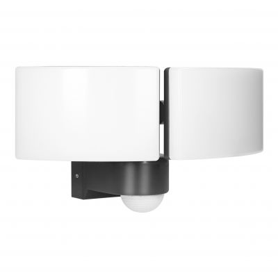 TOS DUO LED 2x20W podwójny naświetlacz ogrodowy z PIR 2x1600lm IP65 neutralna biel 4000K PC szary AD-NL-6603GLR4 ORNO (AD-NL-6603GLR4)