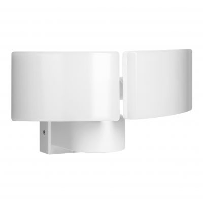 TOS DUO LED 2x20W podwójny naświetlacz ogrodowy, 2x1600lm IP65 4000K neutralna biel biały AD-NL-6603WL4 ORNO (AD-NL-6603WL4)