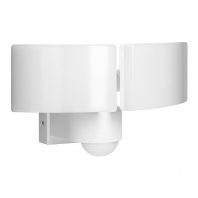 TOS DUO LED 2x20W podwójny naświetlacz ogrodowy z czujnikiem ruchu PIR 2x1600lm IP65 4000K neutralna biel PC biały AD-NL-6603WLR4 ORNO (AD-NL-6603WLR4)