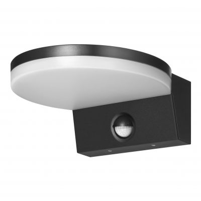 ASPEN LED 15W, oprawa ogrodowa z czujnikiem ruchu PIR, 1300lm, IP65, 4000K, czarna (AD-OP-6604BLPMR4)