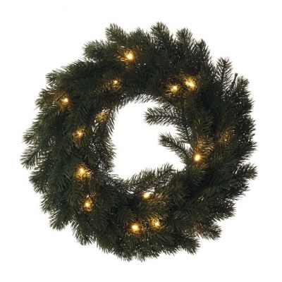 Świąteczny wianek 20LED 40 cm ciepła biel IP20 timer EMOS (DCTW05)