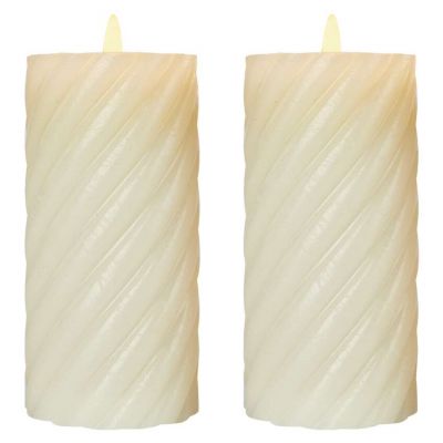 Świece woskowe 17 cm 2x AAA ciepła biel IP20 2 szt. timer EMOS (DCCV17)