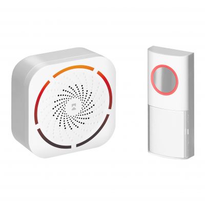 Dzwonek bezprzewodowy do drzwi furtki 230V wodoodporny IP44 150 m ORNO (OR-DB-KD-178/W)