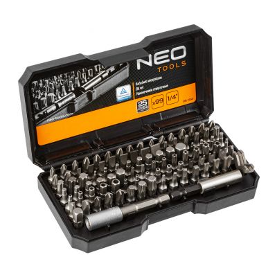 Końcówki wkrętakowe z uchwytem zestaw 99szt, NEO 06-104 GTX (06-104)