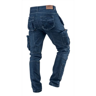 Spodnie robocze jeans denim do pasa wzmocnione bawełna 81-229 L/52 NEO TOOLS GTX (81-229-L)