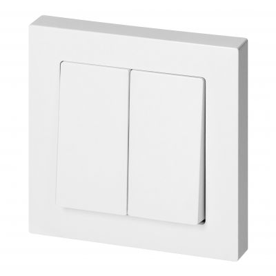 Łącznik podtynkowy świecznikowy Malta, 10A, 250V, WP-2M, biały (FMS-101/W)