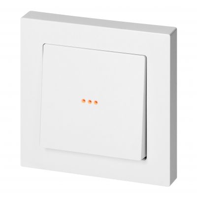 Łącznik podtynkowy schodowy z podświeleniem Malta, 10A, 250V, WP-5M/S, biały (FMS-102/P/W)