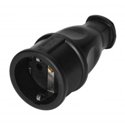 Gniazdo warsztatowe 2P+Z Schuko, czarny, 12 szt. OR-AE-13258(GS)/12 ORNO (OR-AE-13258(GS)/12)