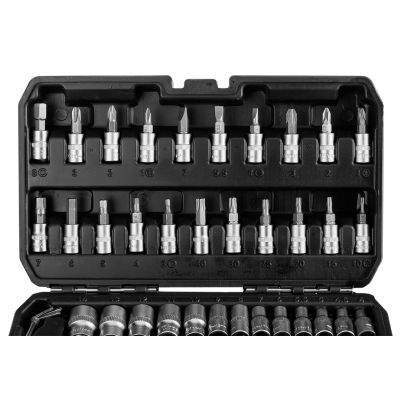 Klucze nasadowe 1/4" zestaw 46szt, TOPEX 38D640 GTX (38D640)