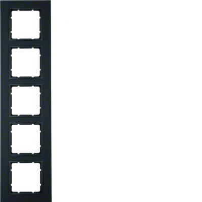 BERKER B.7 Ramka pięciokrotna antracyt mat 10156626 HAGER (10156626)