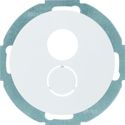 BERKER R.classic Płytka czołowa do gniazda głośnikowego biały 11962079 HAGER (11962079)