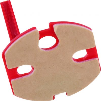 BERKER B.Kwadrat Klucz do gniazda z uziemieniem kompletnego nadruk DATA czerwony 1862 HAGER (1862)