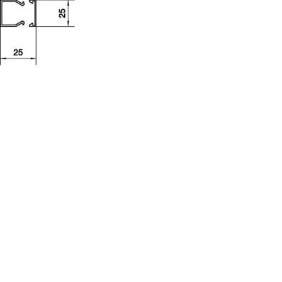 tehalit.LF Kanał elektroinstalacyjny PVC 25x25mm, biały HAGER (LF2502509016)