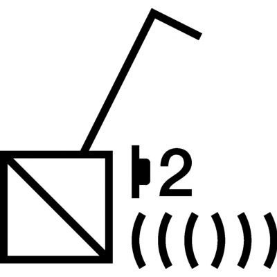 BERKER Q.x KNX RF quicklink Przycisk podwójny aluminium aksamit lakierowana 85146124 HAGER (85146124)