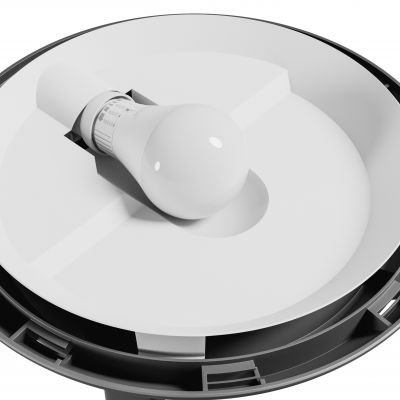 Oprawa z czujnikiem ruchu NYMPHEA OMNI E27 230V IP65 IK08 czarny SPECTRUM LED (SLIP031054)