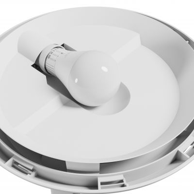 Oprawa z czujnikiem ruchu NYMPHEA OMNI E27 230V IP65 IK08 biały SPECTRUM LED (SLIP031055)