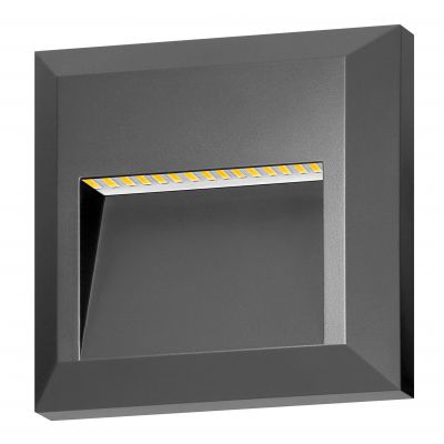 Lampa elewacyjna LED KIBO 1W 80lm IP65 4000K biała neutralna szary ORNO (AD-OP-6612GL4)