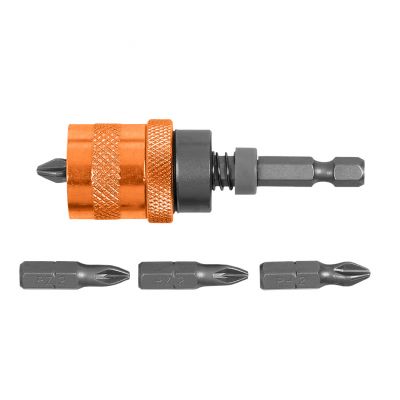 Uchwyt do końcówek 1/4" 65mm zestaw 5szt, TOPEX 39D340 GTX (39-340)