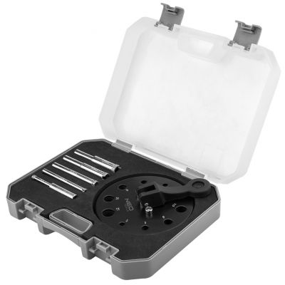 Wiertła diamentowe 5-12mm z prowadnicą zestaw 6szt, GRAPHITE 55H541 GTX (55-541)