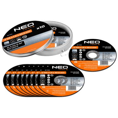 Tarcza tnąca do metalu 115x1,0x22,2mm 41 A60-T-BF 10szt, GRAPHITE 55H574 GTX (55-574)