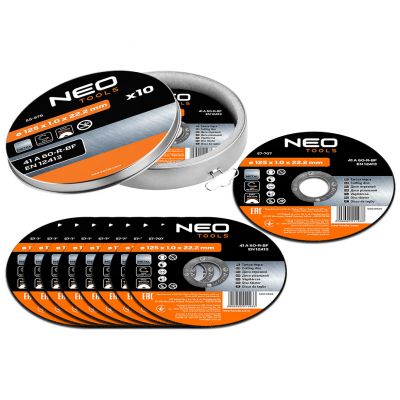 Tarcza tnąca do metalu 125x1,0x22,2mm 41 A60-T-BF 10szt, GRAPHITE 55H576 GTX (55-576)