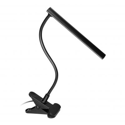 Lampka biurkowa z klipsem TERI II LED 5W 260lm 4000K barwa neutralna czarny ORNO (DL-22/B)