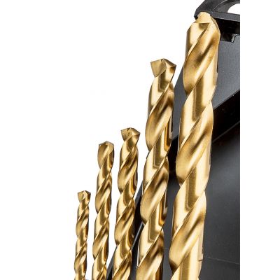 Wiertła do metalu HSS-TiN 4,0 - 10mm zestaw 5szt, GRAPHITE 57H196 GTX (57-196)