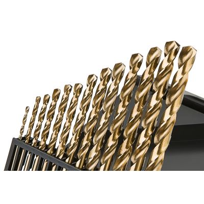 Wiertła do metalu HSS-TiN 1,5-6,5mm zestaw 13szt, GRAPHITE 57H198 GTX (57-198)