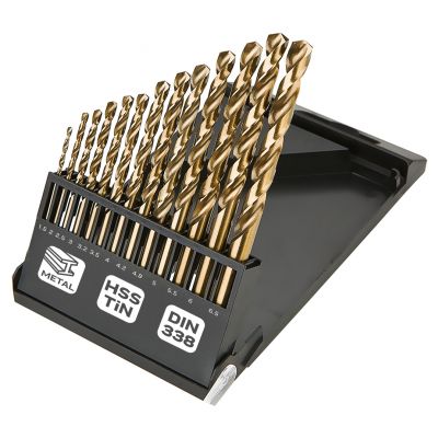 Wiertła do metalu HSS-TiN 1,5-6,5mm zestaw 13szt, GRAPHITE 57H198 GTX (57-198)